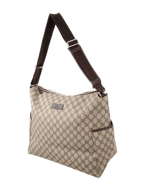 gucci gg supreme diaper bag|gucci oversized diaper bag backpack.